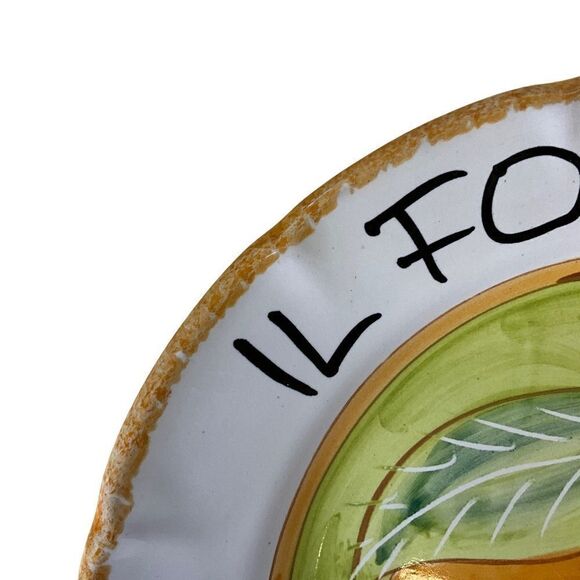 CERASELLA Prodotto Vietrese Plate Festa Regionale 2003 Handpainted Orange - Picture 7 of 13